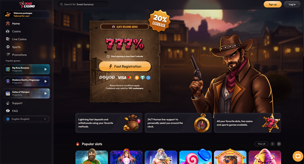 mad casino non gamstop